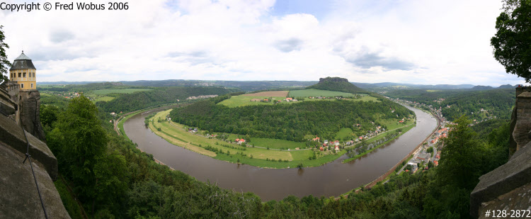River Elbe from Knigstein fortress