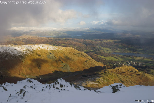View from slopes of the Old Man of Coniston